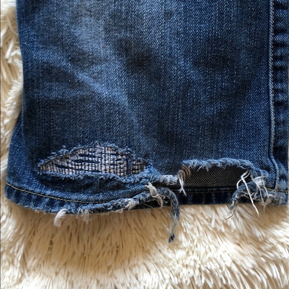 Abercrombie and Fitch Distressed Flare Jeans - Picture 6 of 7